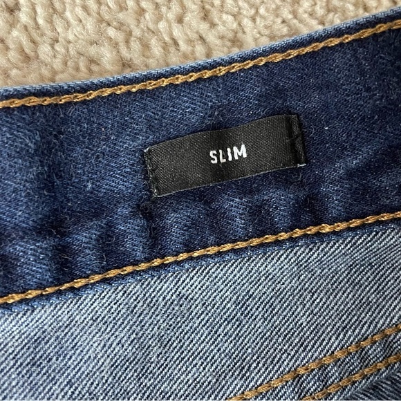 J Crew Slim Jeans 34x30 (Fits 34x29) Dark Wash Selvedge Denim J7569 318 - Picture 11 of 14